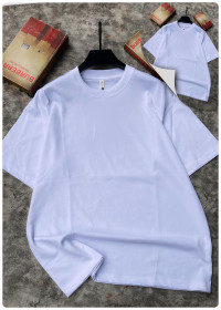 Luxury White Round Neck