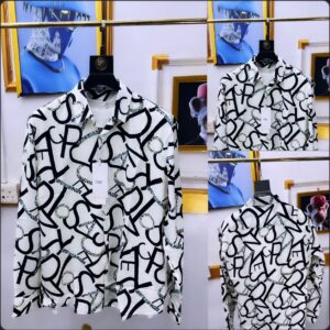 Men's Abstract Pattern Long Sleeve Shirt