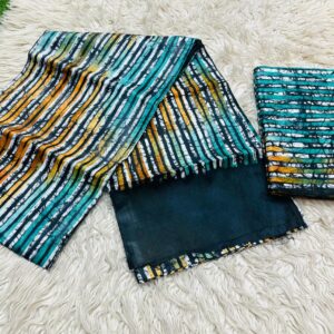 Multi-colour adire batik